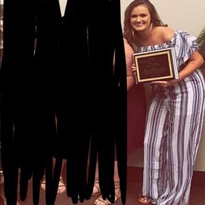 Striped Forever 21 Jumpsuit